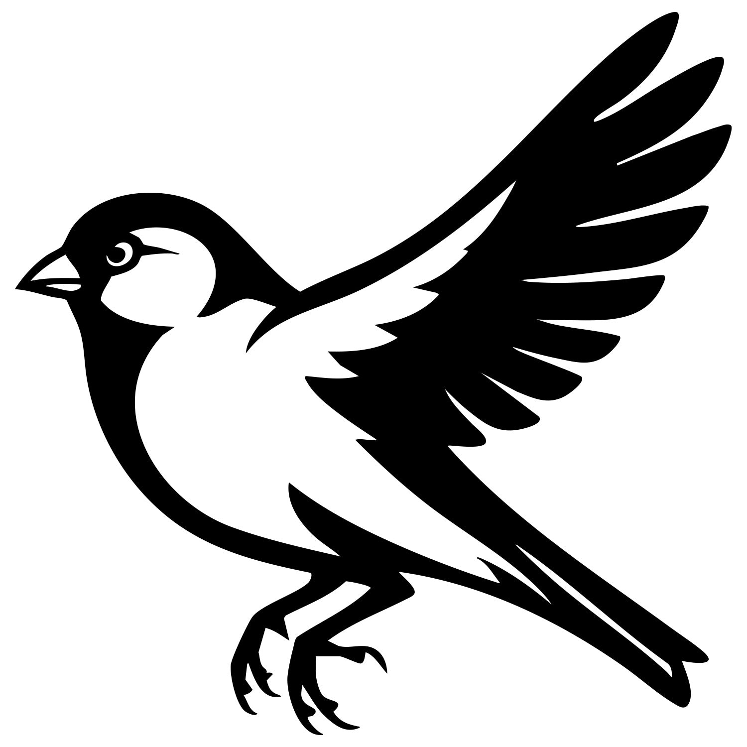 House Finch DXF File – CNC Cutting Design | ABFINCH123