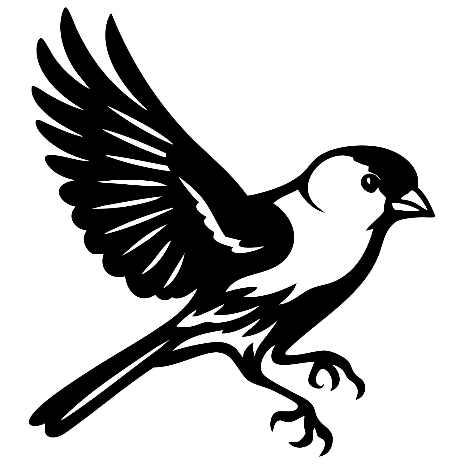 House Finch DXF File – CNC Cutting Design | ABFINCH124