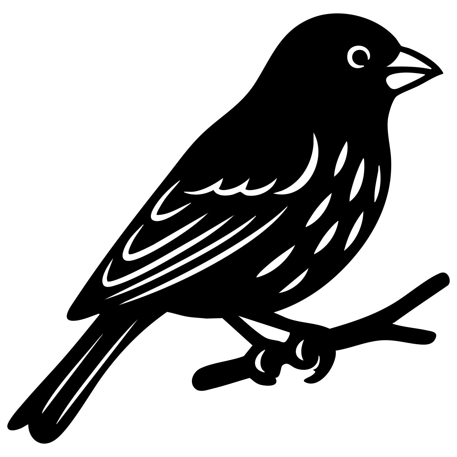 House Finch DXF File – CNC Cutting Design | ABFINCH13