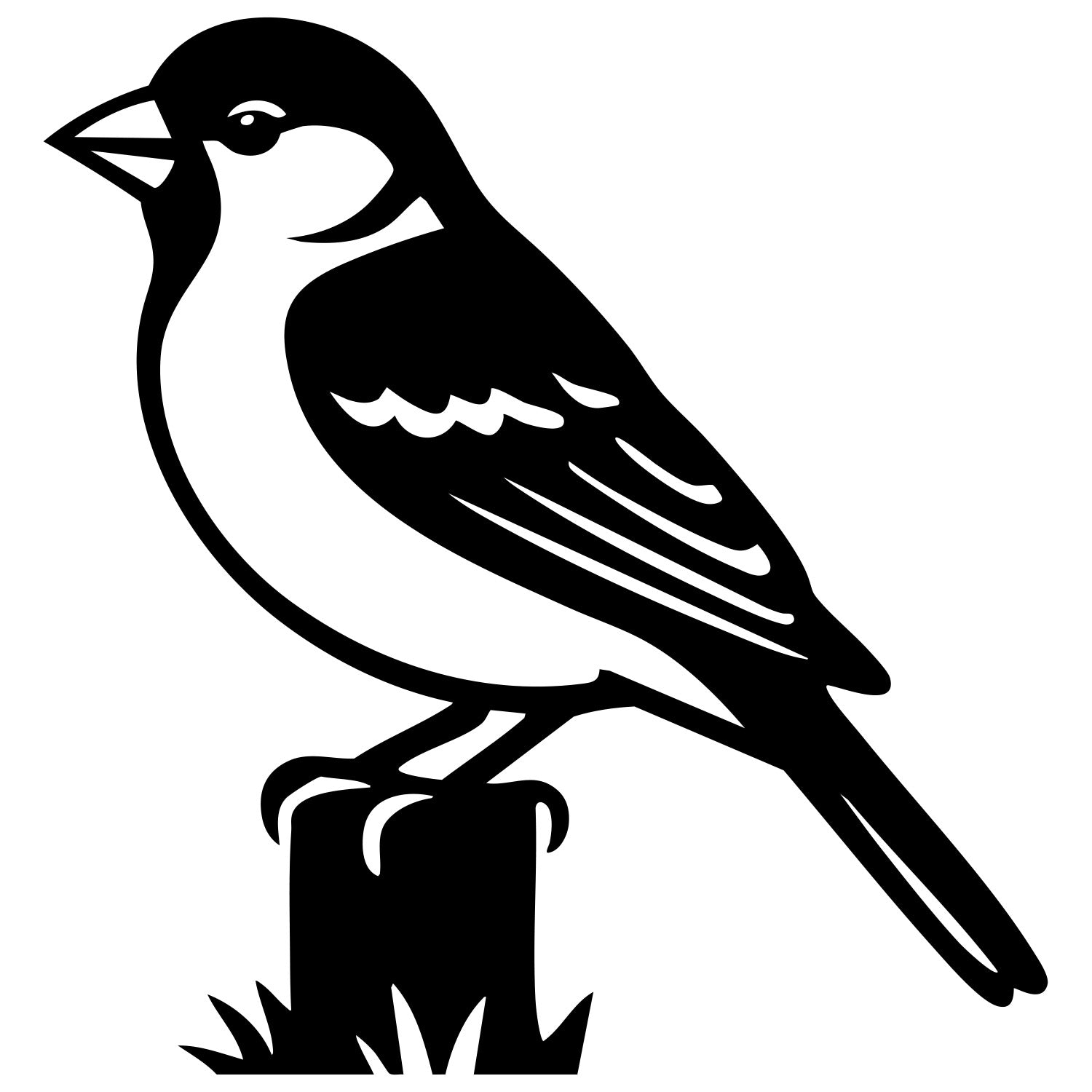 House Finch DXF File – CNC Cutting Design | ABFINCH131