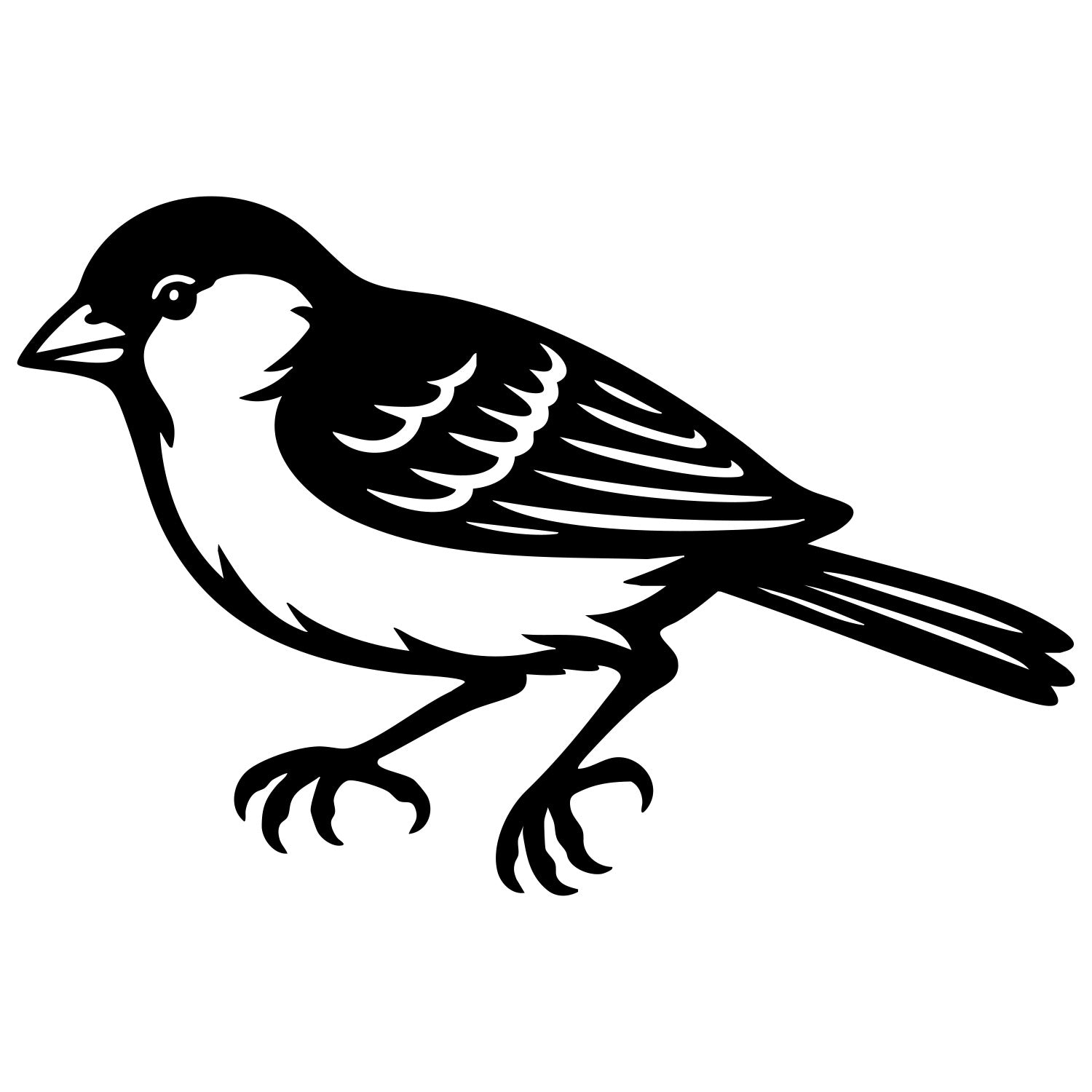 House Finch DXF File – CNC Cutting Design | ABFINCH141