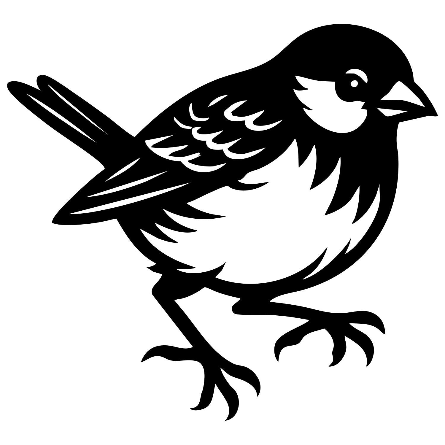 House Finch DXF File – CNC Cutting Design | ABFINCH144