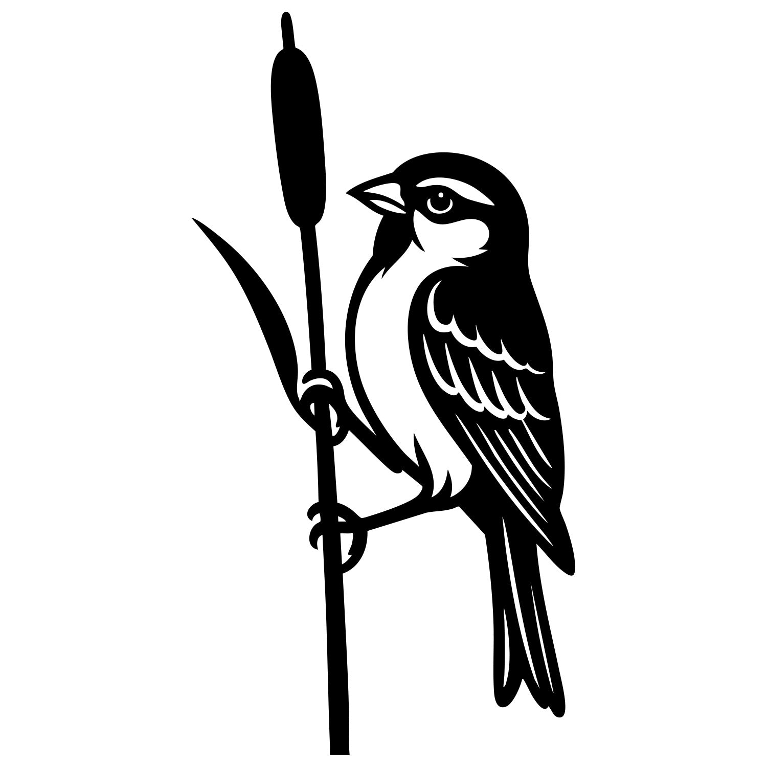 House Finch DXF File – CNC Cutting Design | ABFINCH149