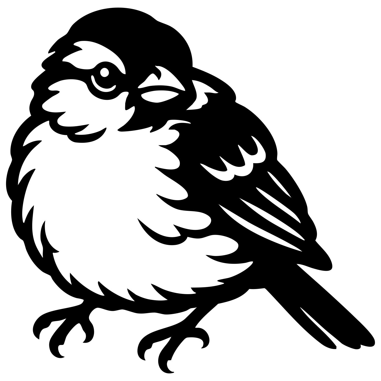 House Finch DXF File – CNC Cutting Design | ABFINCH152