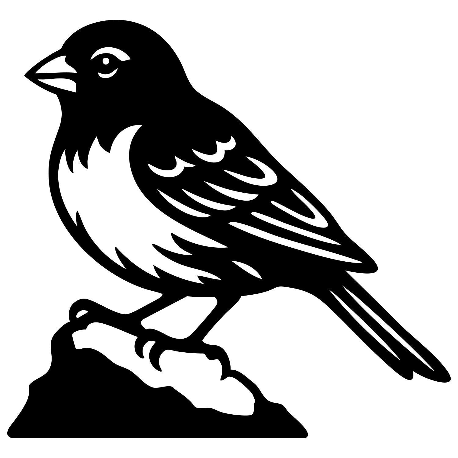 House Finch DXF File – CNC Cutting Design | ABFINCH155