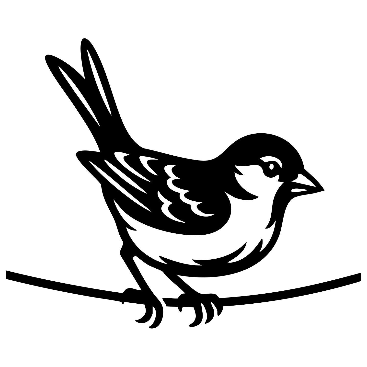 House Finch DXF File – CNC Cutting Design | ABFINCH156
