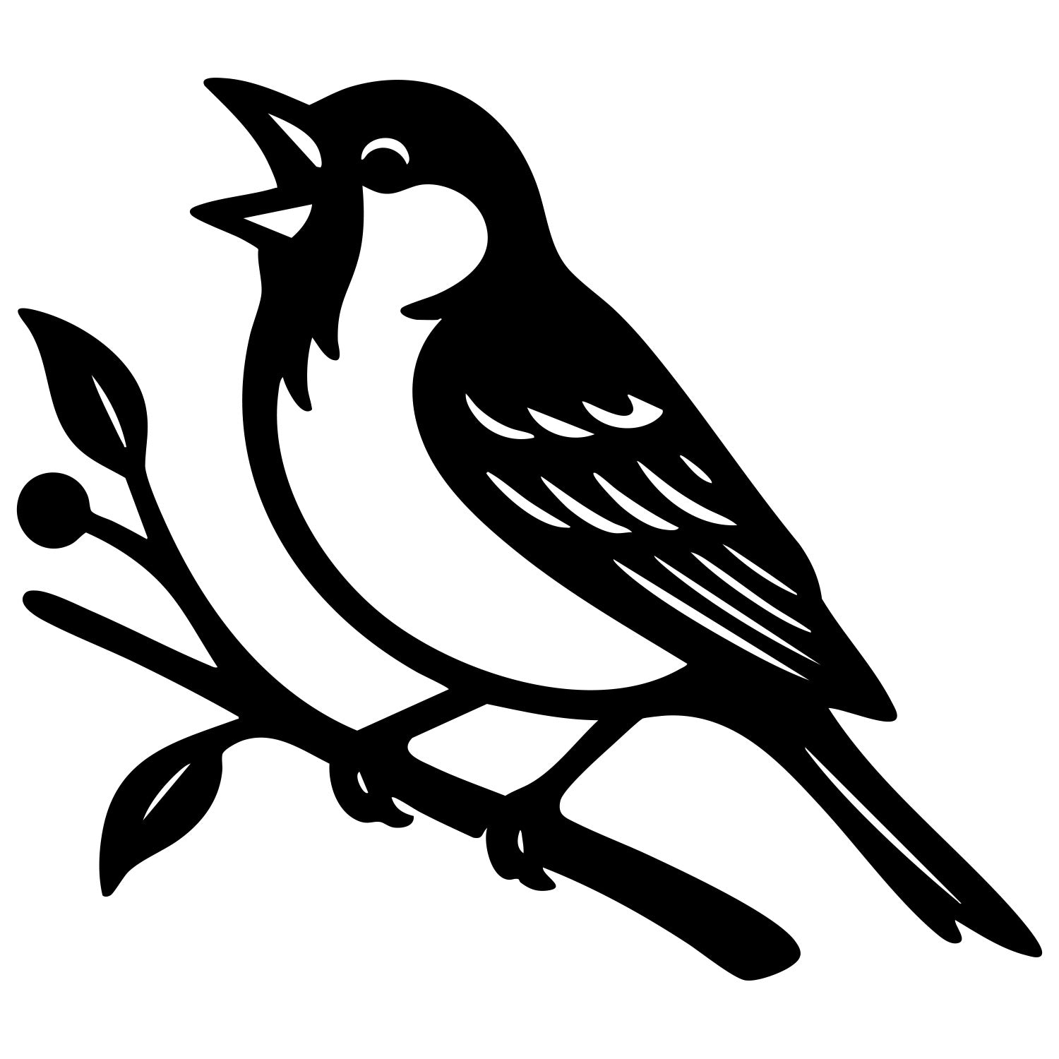 House Finch DXF File – CNC Cutting Design | ABFINCH18