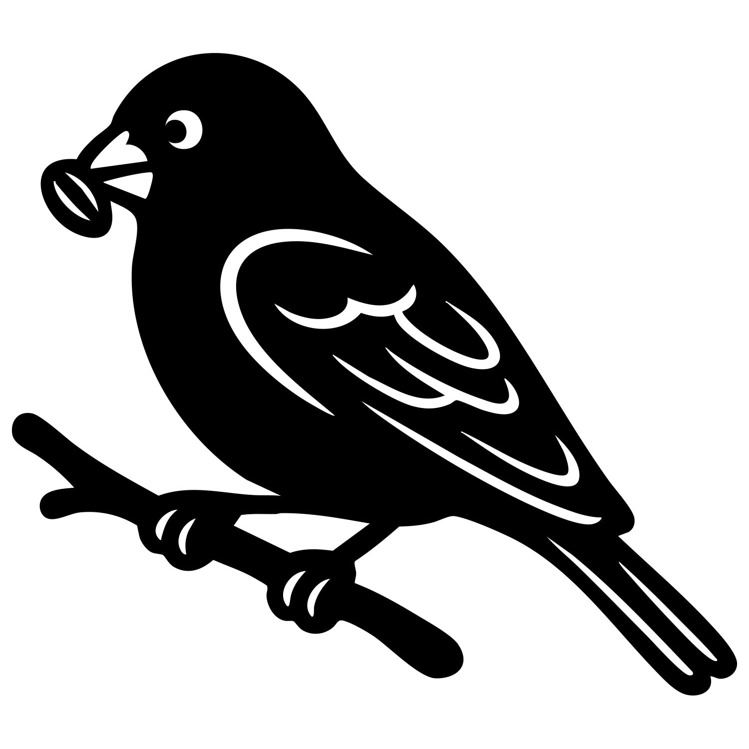 House Finch DXF File – CNC Cutting Design | ABFINCH31