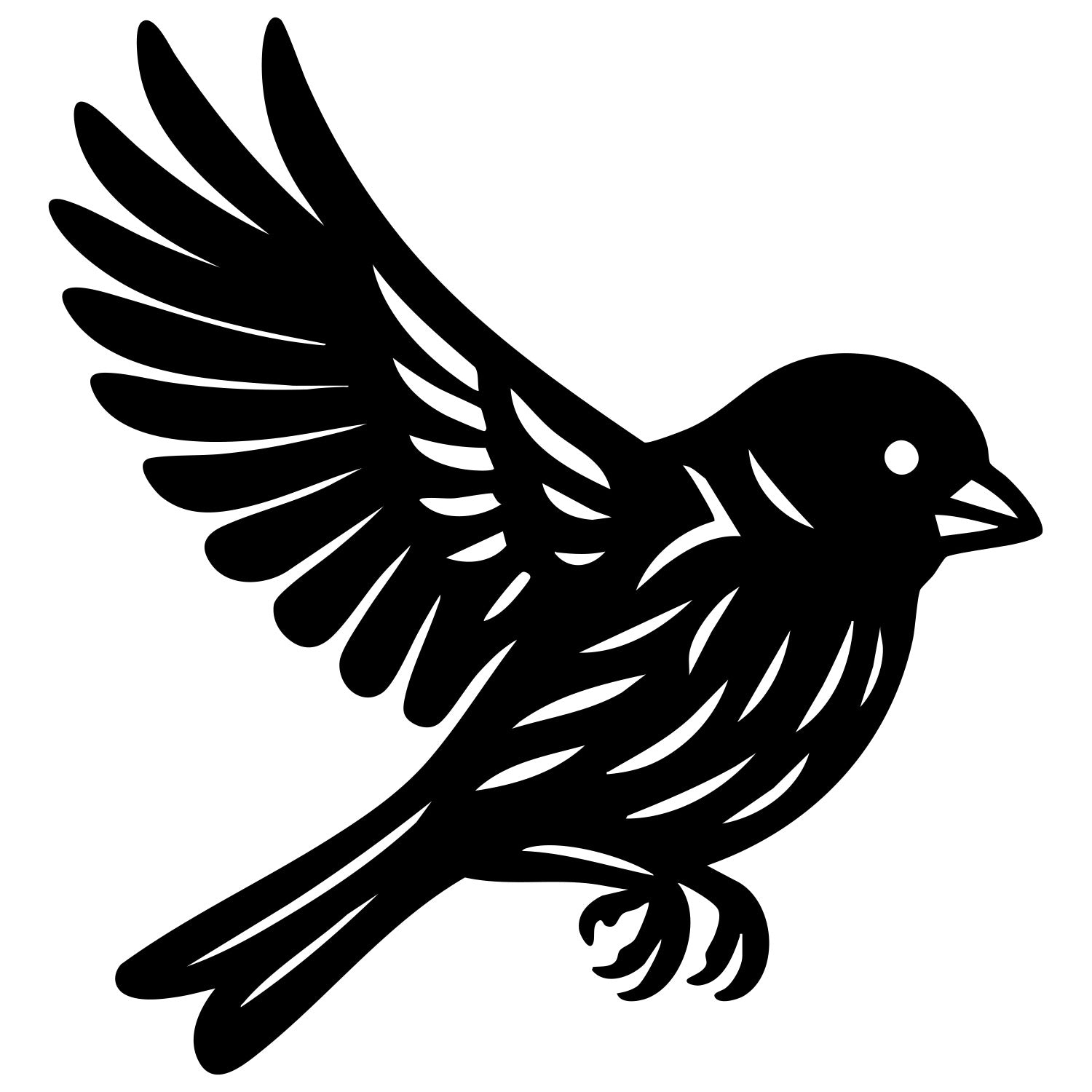 House Finch DXF File – CNC Cutting Design | ABFINCH39