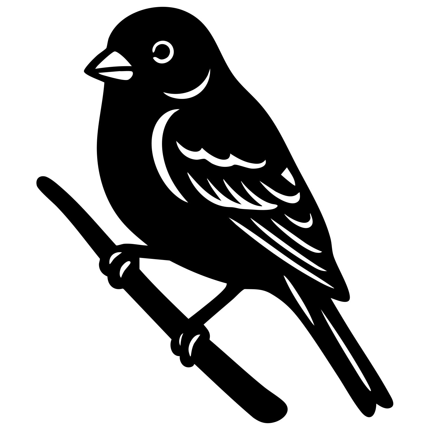 House Finch DXF File – CNC Cutting Design | ABFINCH49