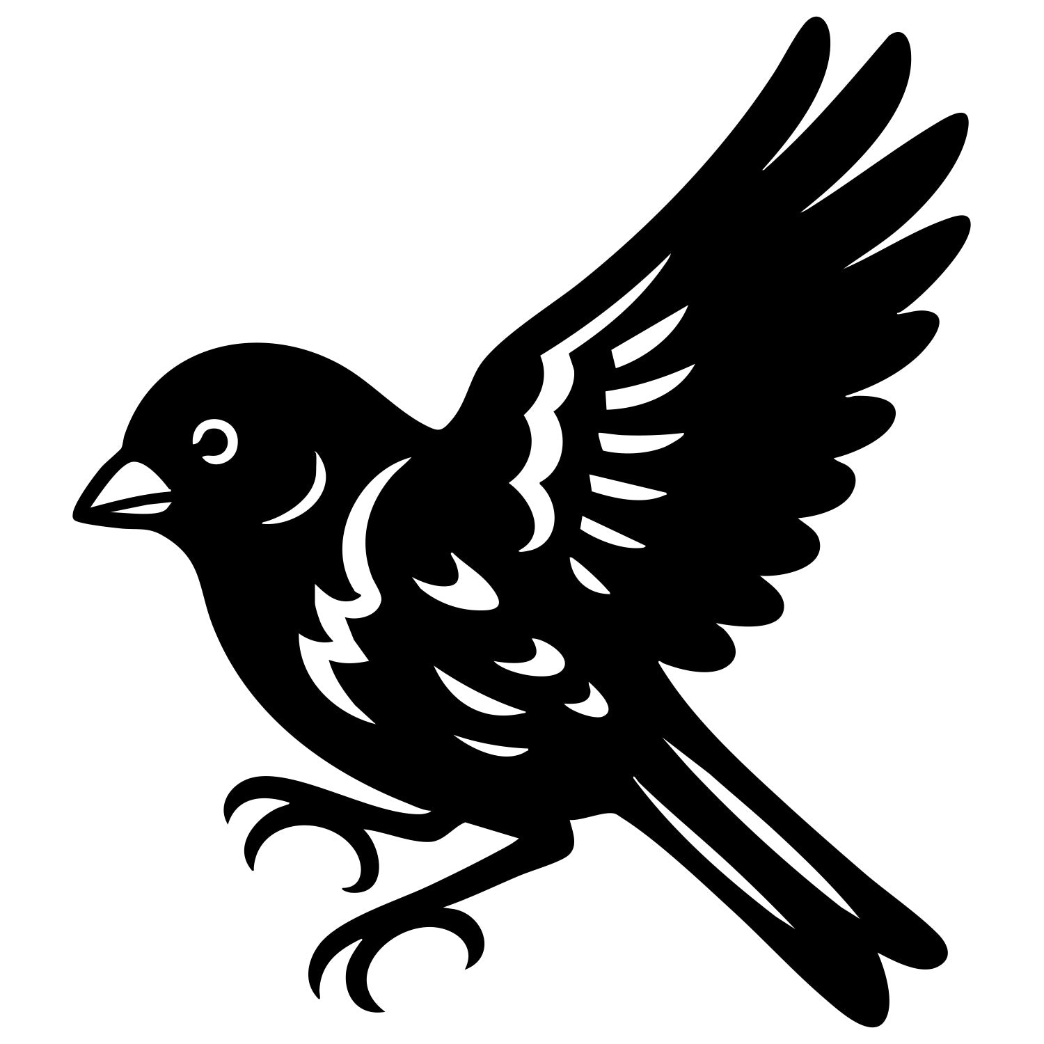 House Finch DXF File – CNC Cutting Design | ABFINCH50