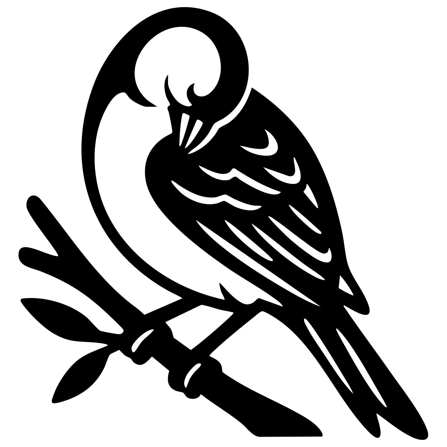 House Finch DXF File – CNC Cutting Design | ABFINCH54