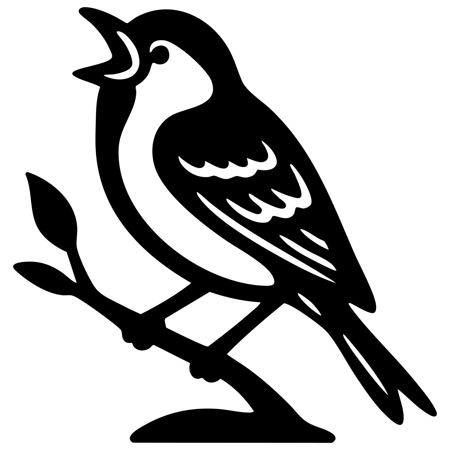 House Finch DXF File – CNC Cutting Design | ABFINCH55