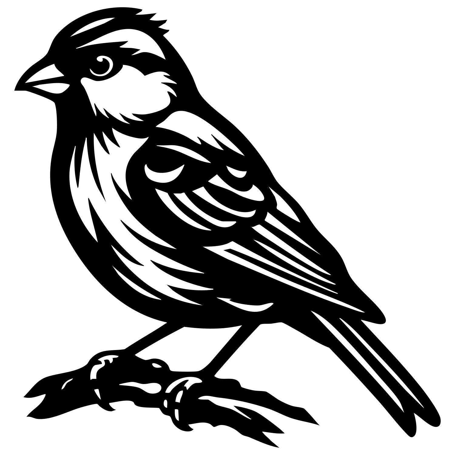 House Finch DXF File – CNC Cutting Design | ABFINCH59