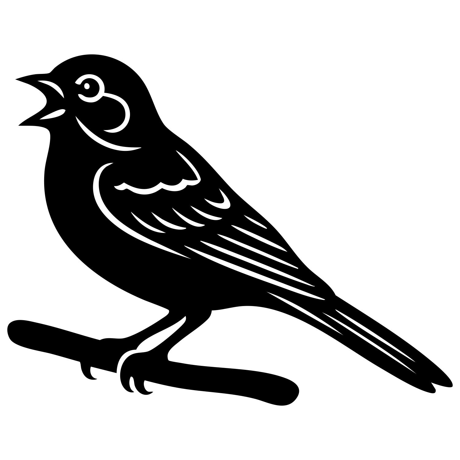 House Finch DXF File – CNC Cutting Design | ABFINCH6