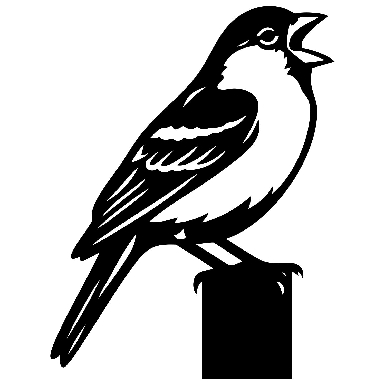 House Finch DXF File – CNC Cutting Design | ABFINCH62