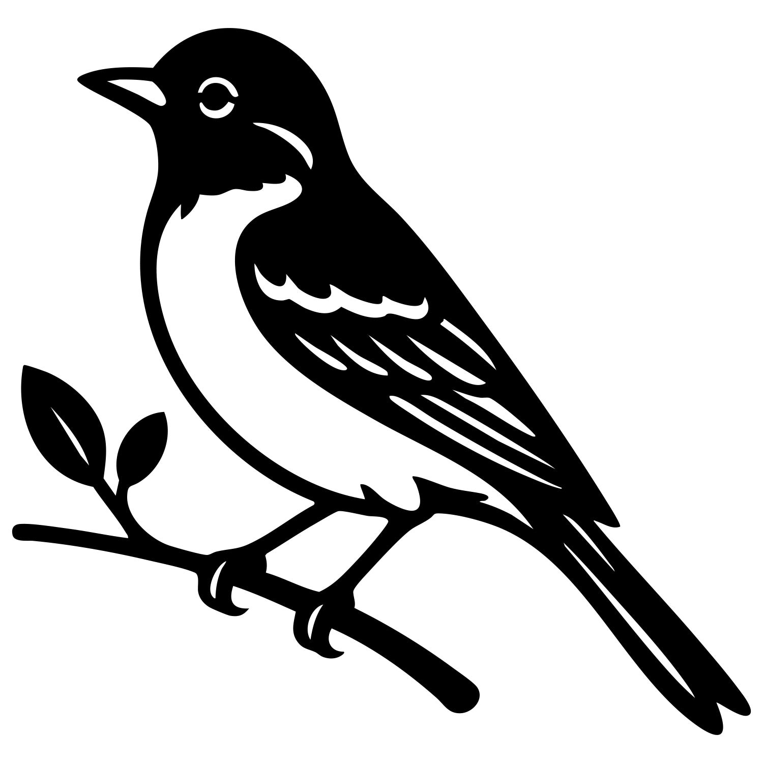 House Finch DXF File – CNC Cutting Design | ABFINCH64