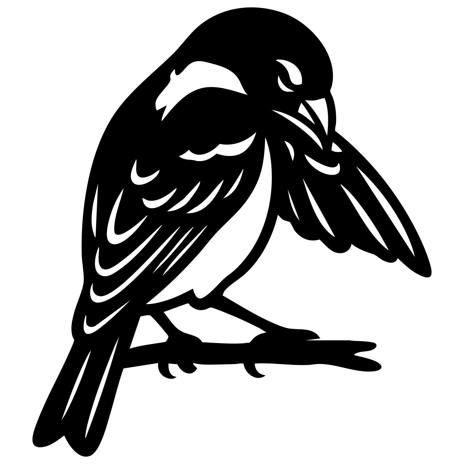 House Finch DXF File – CNC Cutting Design | ABFINCH67