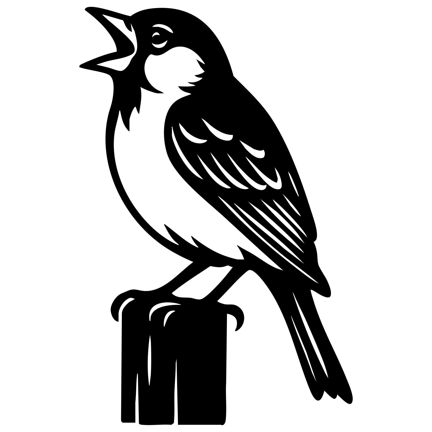 House Finch DXF File – CNC Cutting Design | ABFINCH68