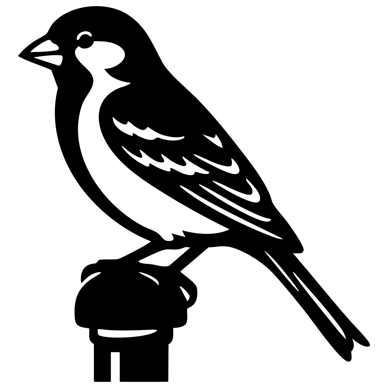 House Finch DXF File – CNC Cutting Design | ABFINCH69