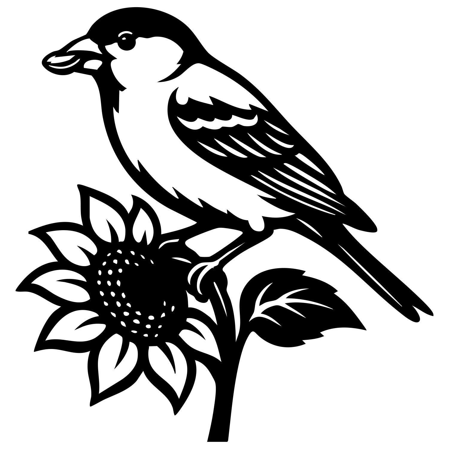 House Finch DXF File – CNC Cutting Design | ABFINCH72