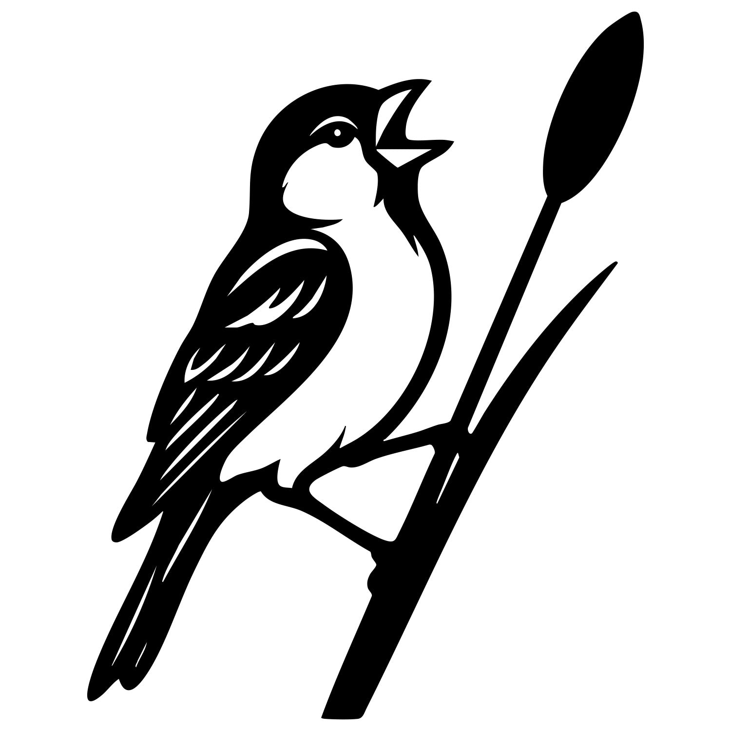 House Finch DXF File – CNC Cutting Design | ABFINCH74