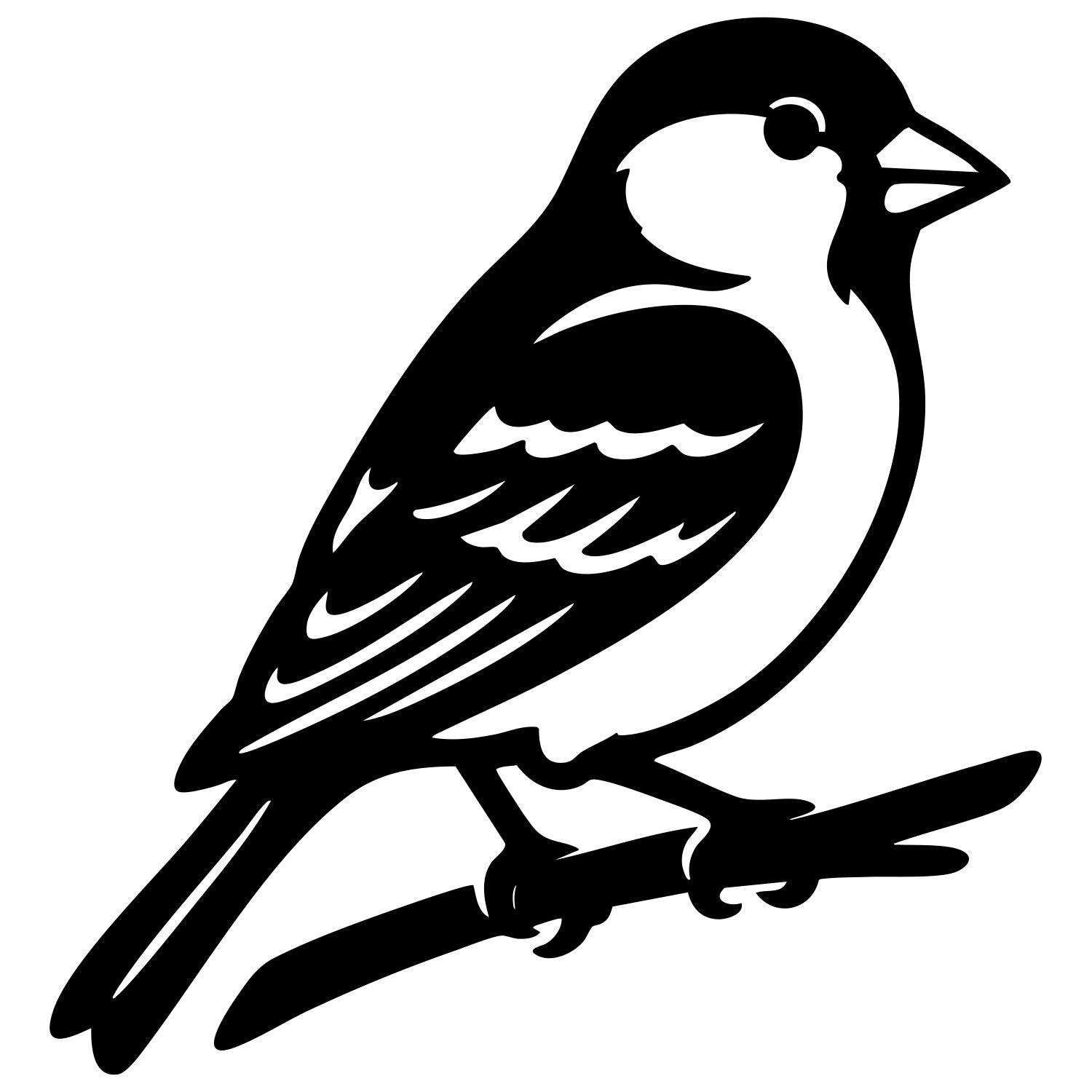 House Finch DXF File – CNC Cutting Design | ABFINCH75