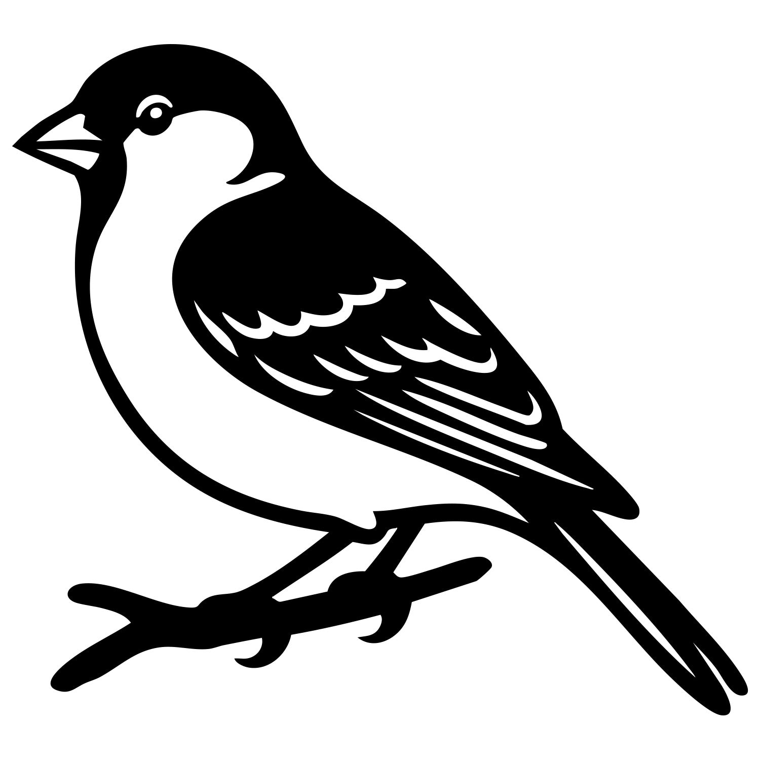 House Finch DXF File – CNC Cutting Design | ABFINCH77