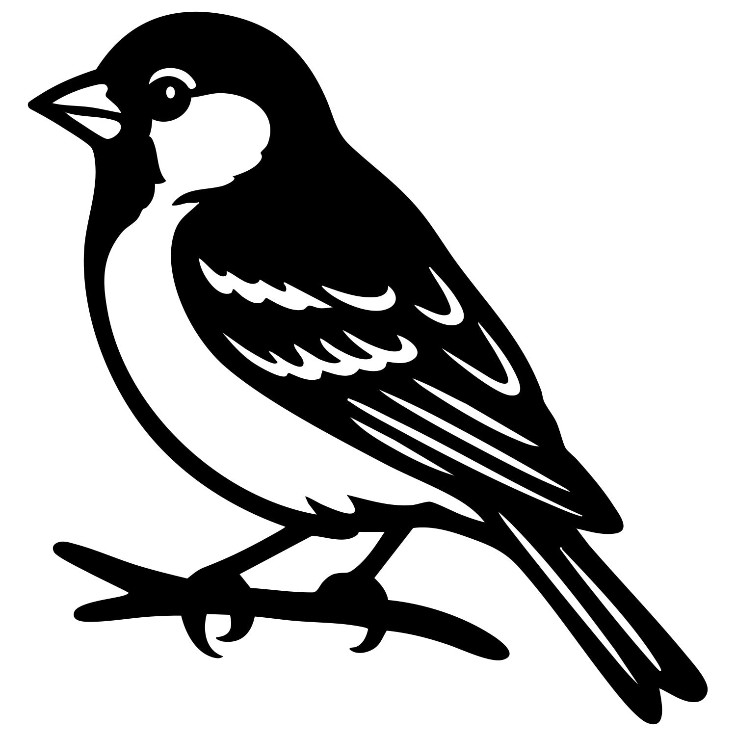 House Finch DXF File – CNC Cutting Design | ABFINCH78