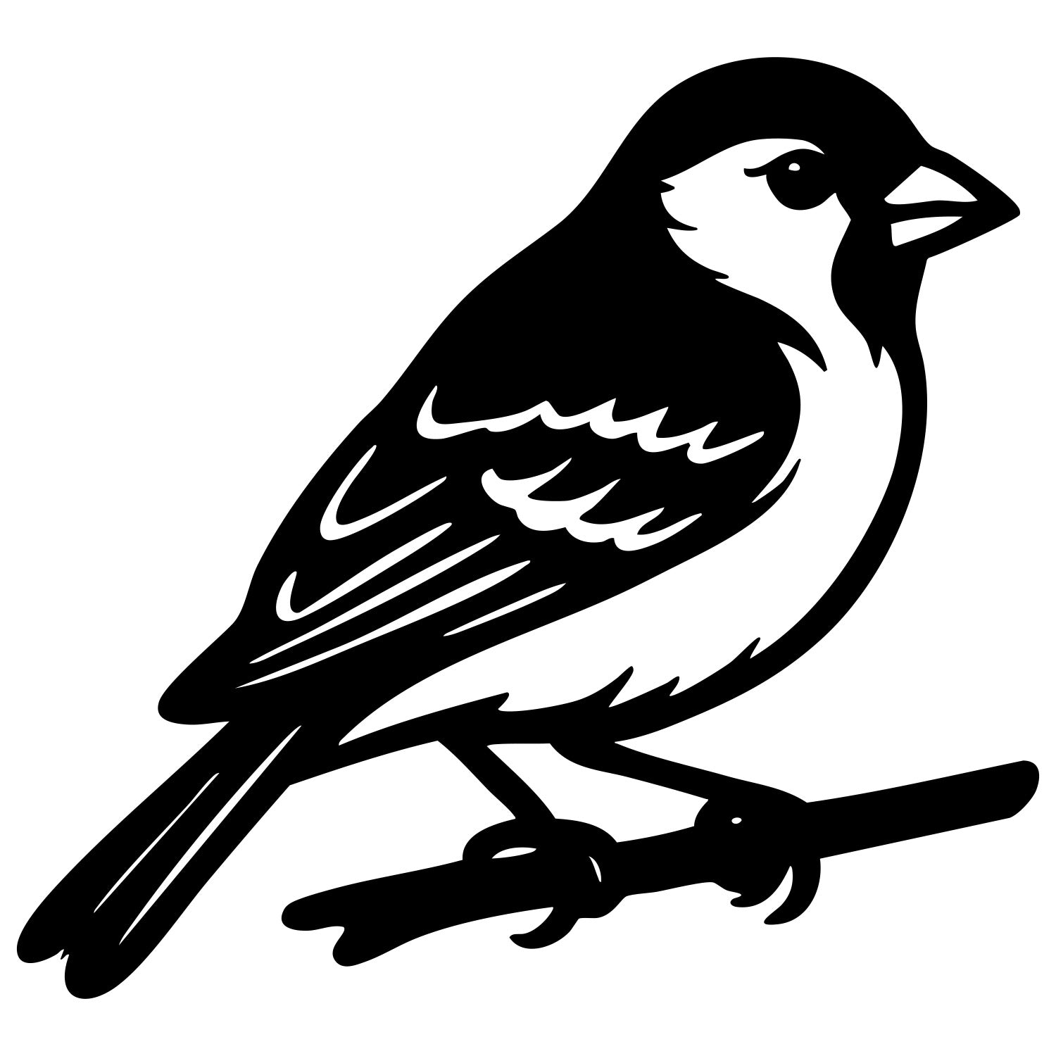 House Finch DXF File – CNC Cutting Design | ABFINCH79