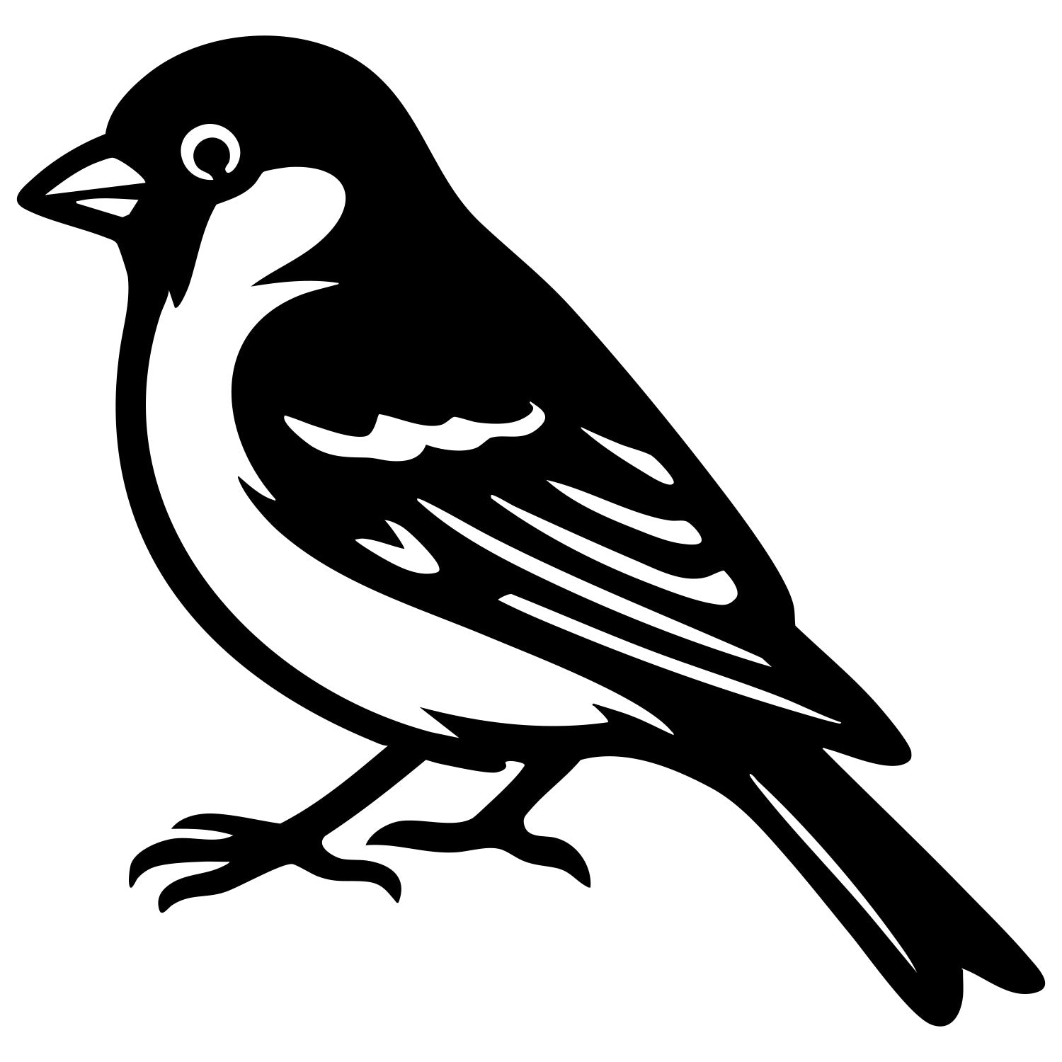 House Finch DXF File – CNC Cutting Design | ABFINCH83