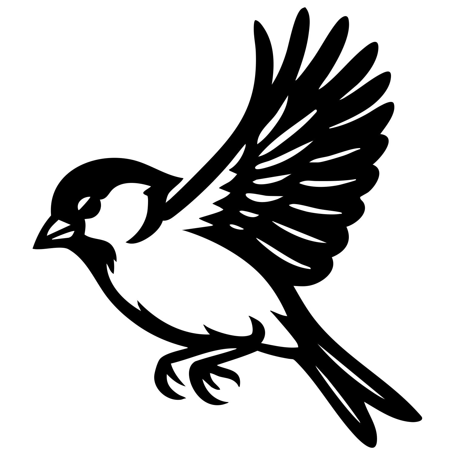 House Finch DXF File – CNC Cutting Design | ABFINCH86