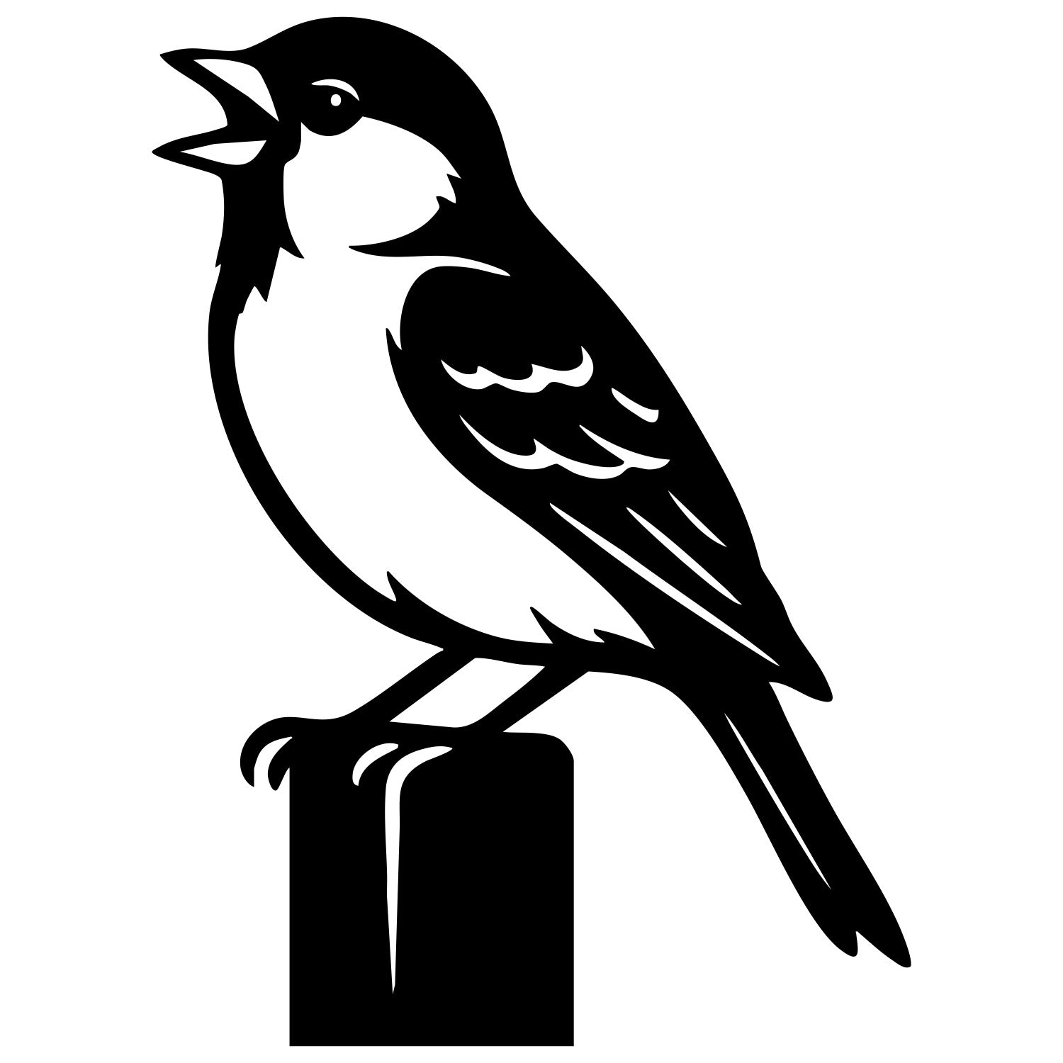 House Finch DXF File – CNC Cutting Design | ABFINCH87