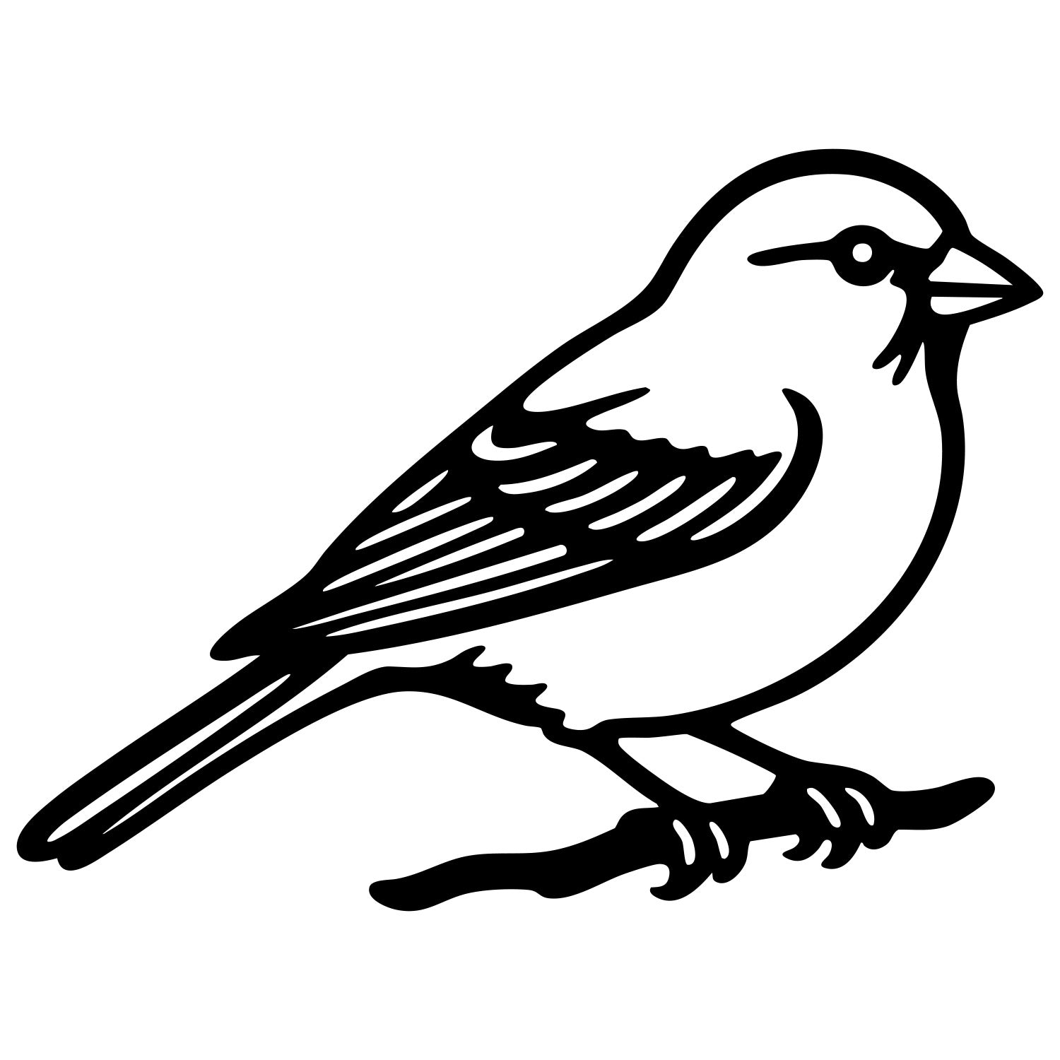 House Finch DXF File – CNC Cutting Design | ABFINCH89