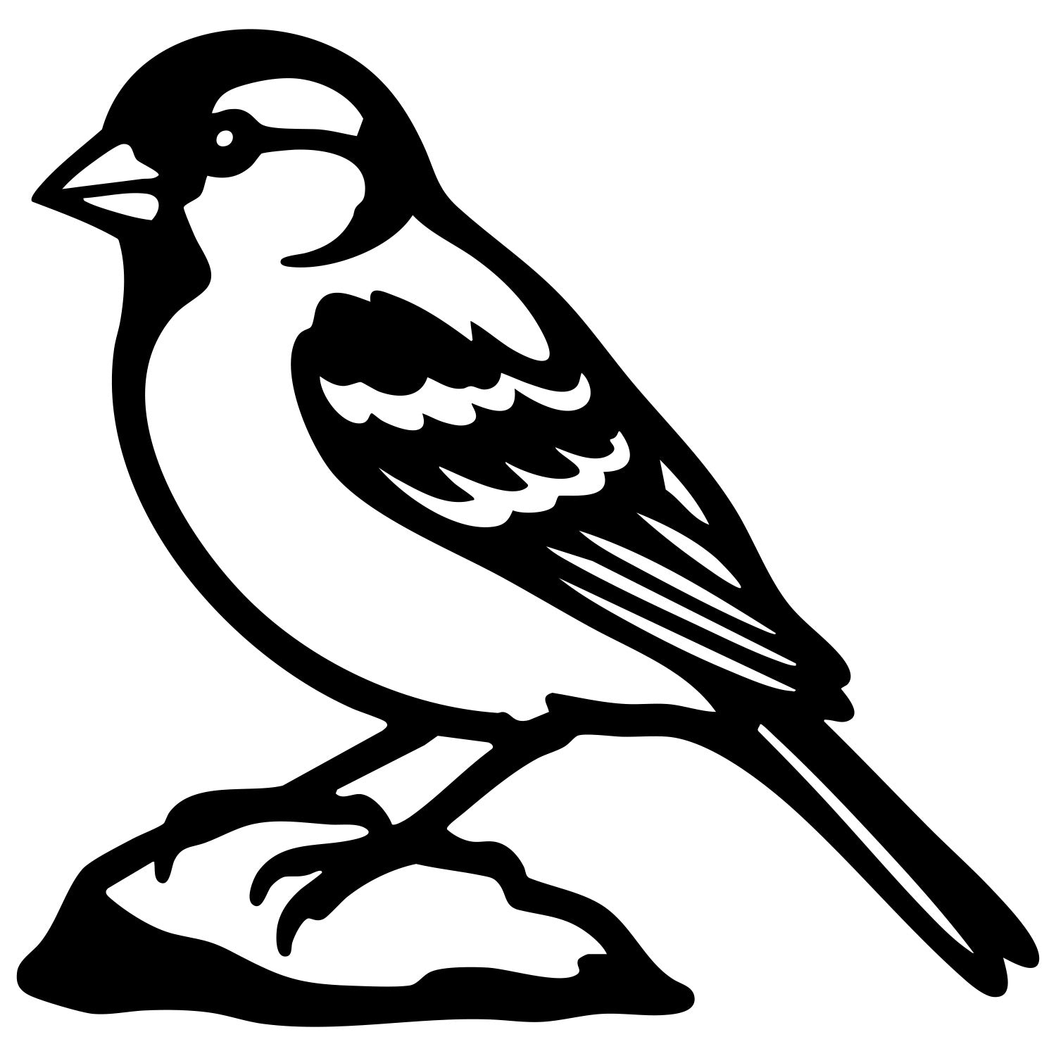 House Finch DXF File – CNC Cutting Design | ABFINCH91