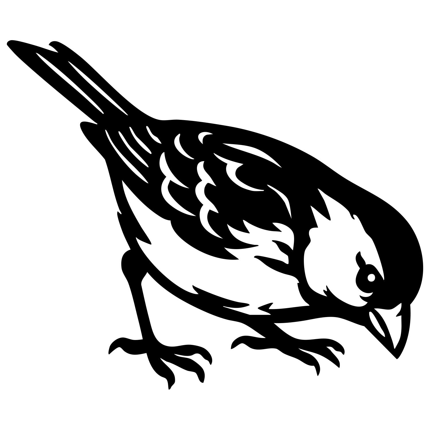 House Finch DXF File – CNC Cutting Design | ABFINCH95