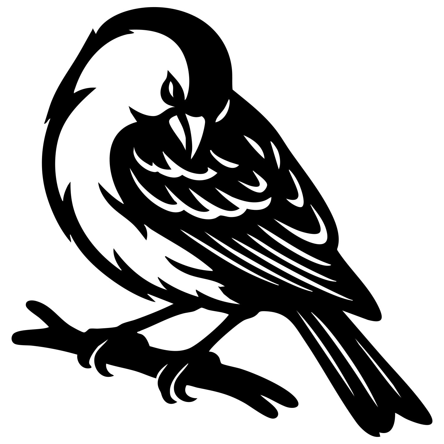 House Finch DXF File – CNC Cutting Design | ABFINCH96