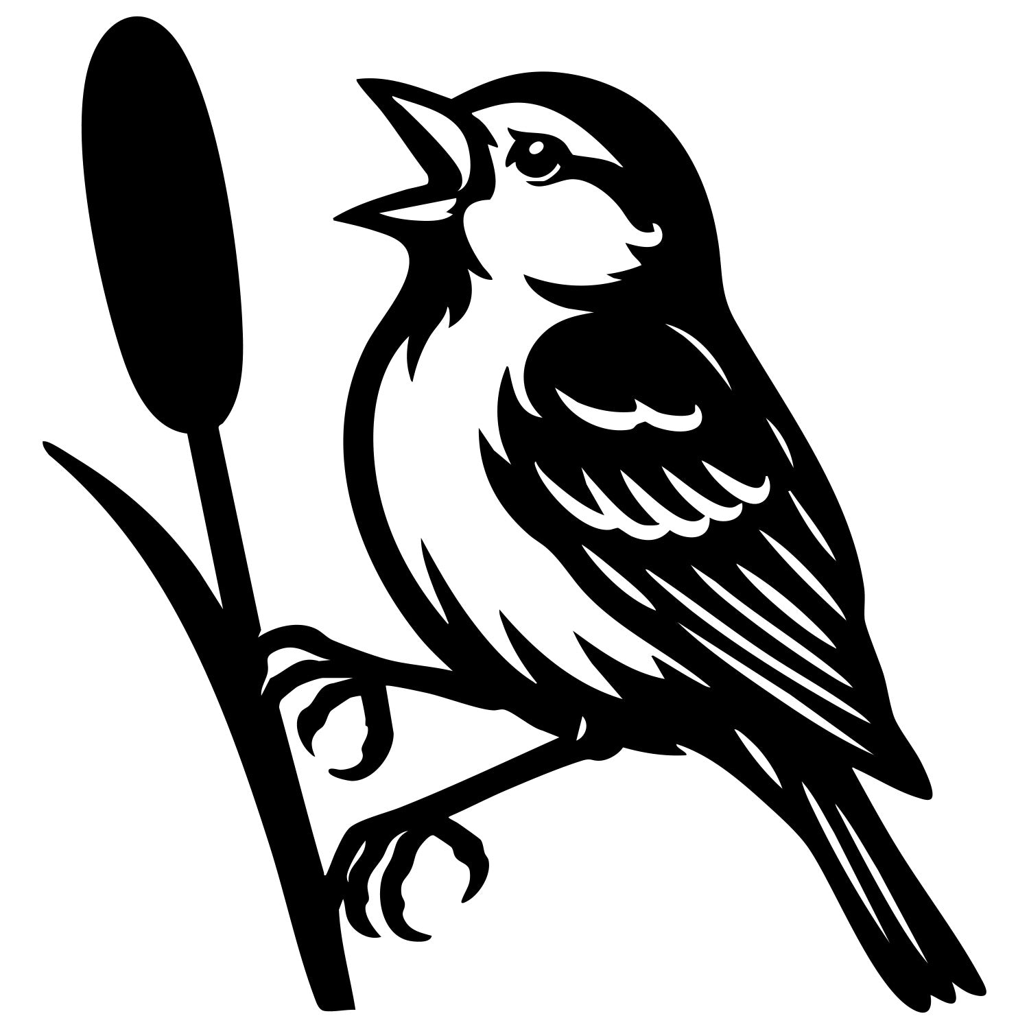 House Finch DXF File – CNC Cutting Design | ABFINCH98