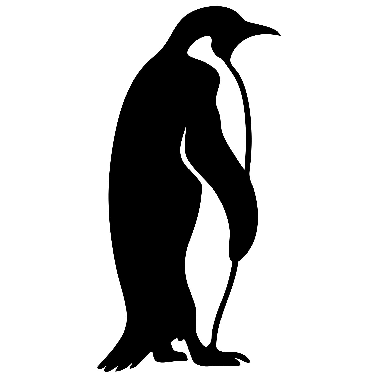 King Penguin DXF File – CNC Cutting Design | ABPENGUIN144
