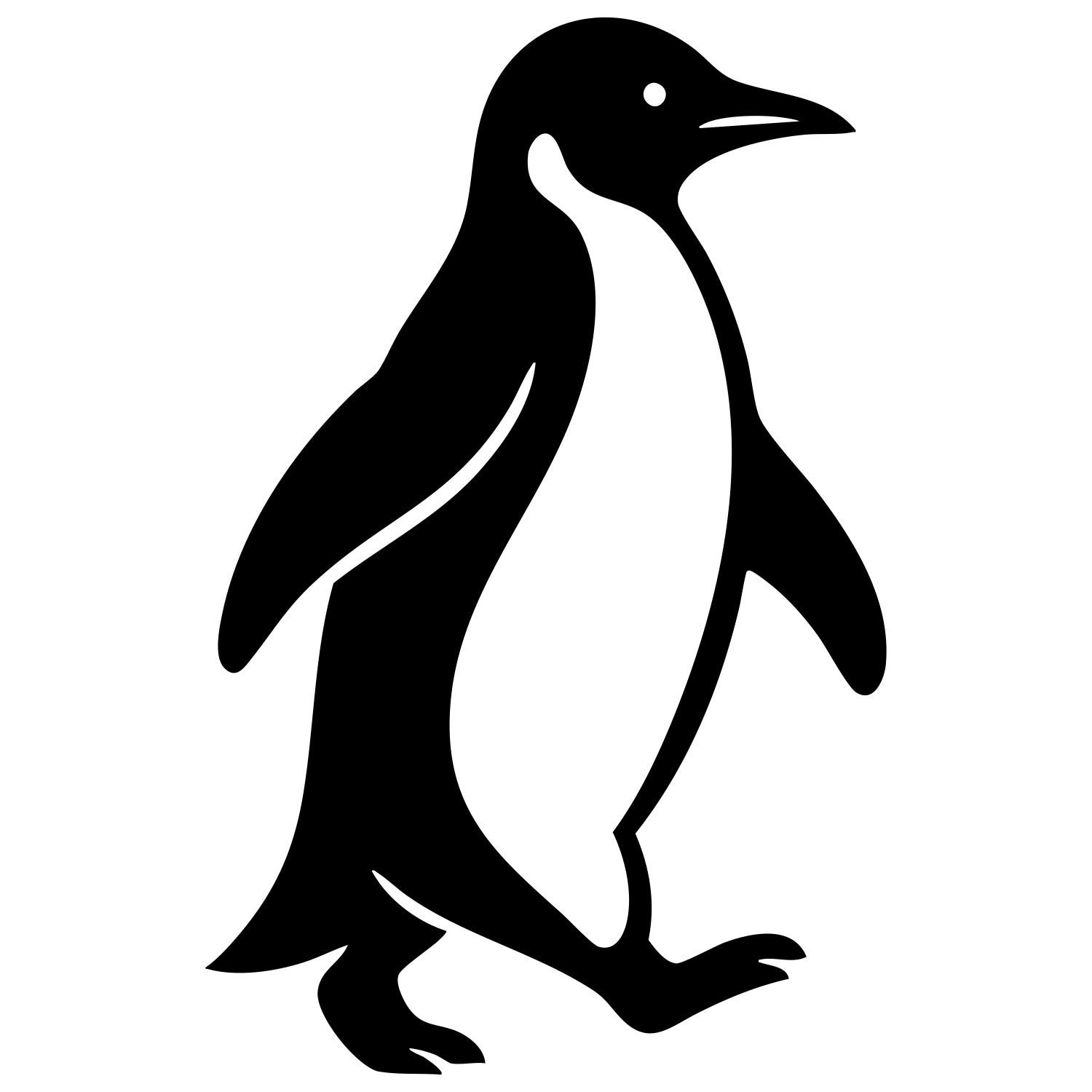 King Penguin DXF File – CNC Cutting Design | ABPENGUIN25