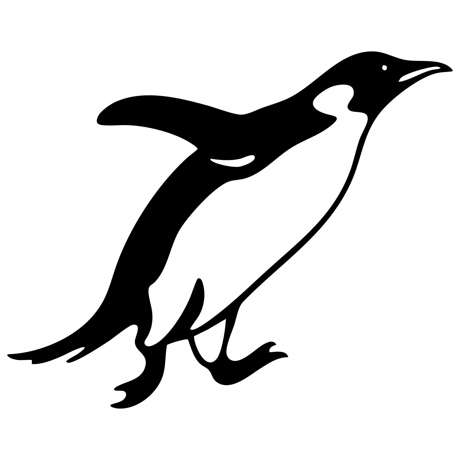 King Penguin DXF File – CNC Cutting Design | ABPENGUIN31