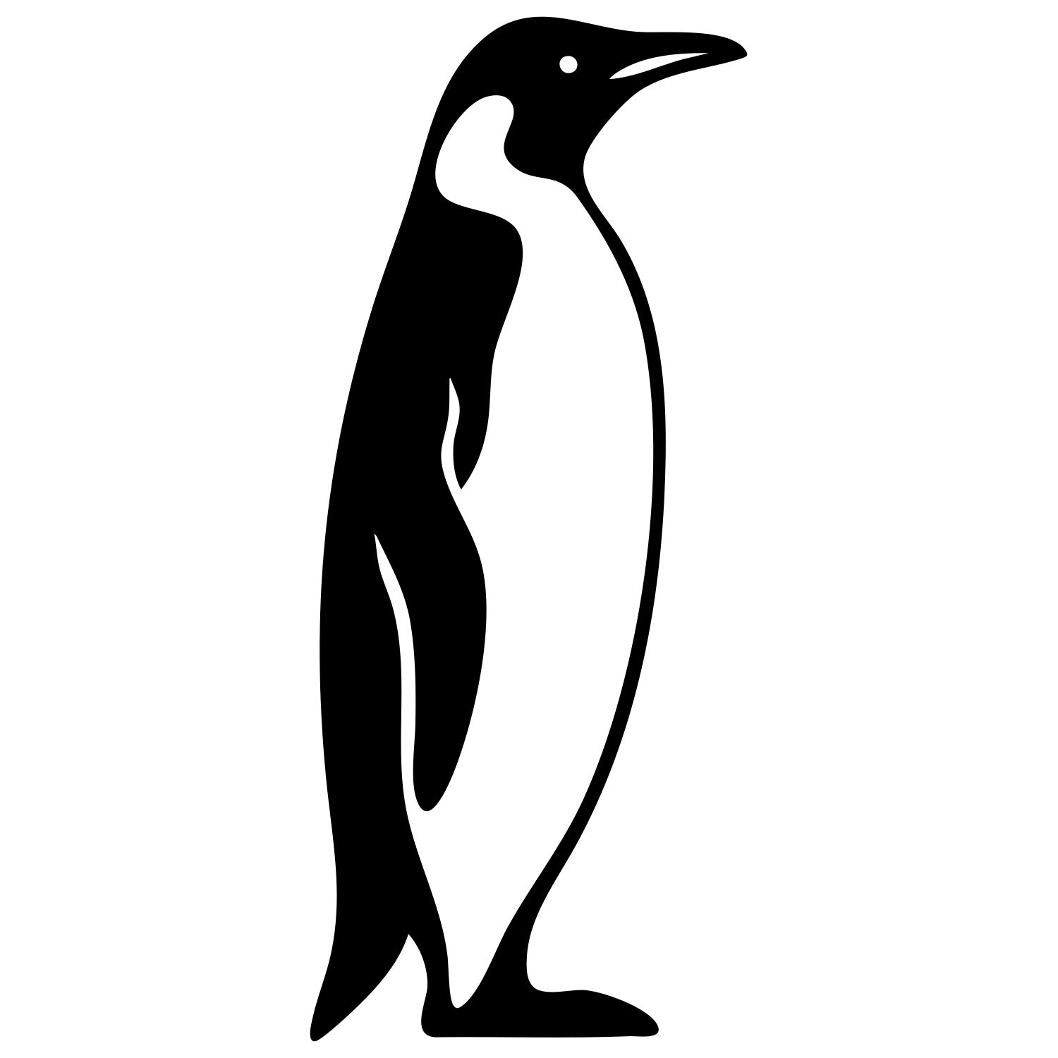King Penguin DXF File – CNC Cutting Design | ABPENGUIN33