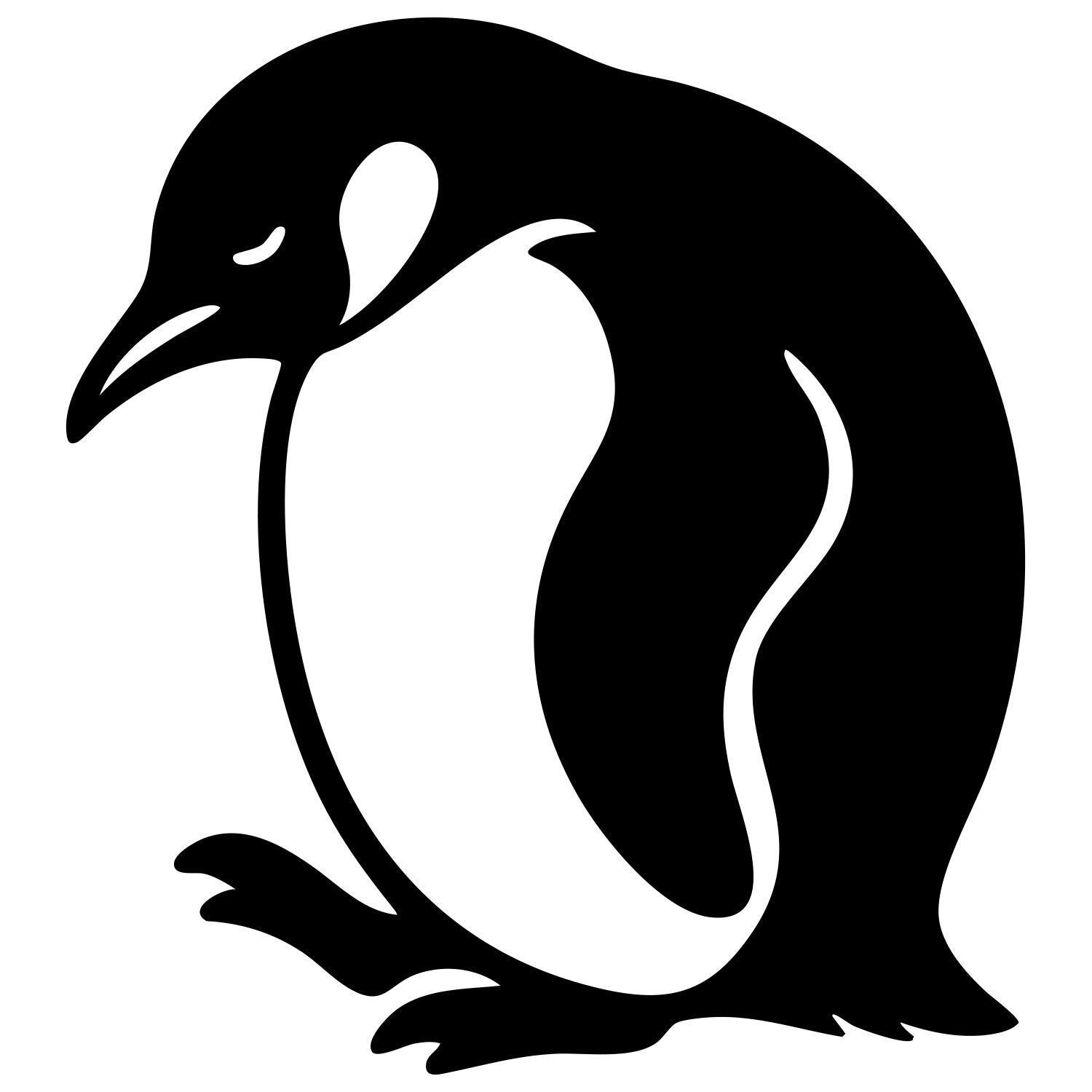 King Penguin DXF File – CNC Cutting Design | ABPENGUIN61