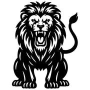 Lion DXF File – CNC Cutting Design | AWLION278
