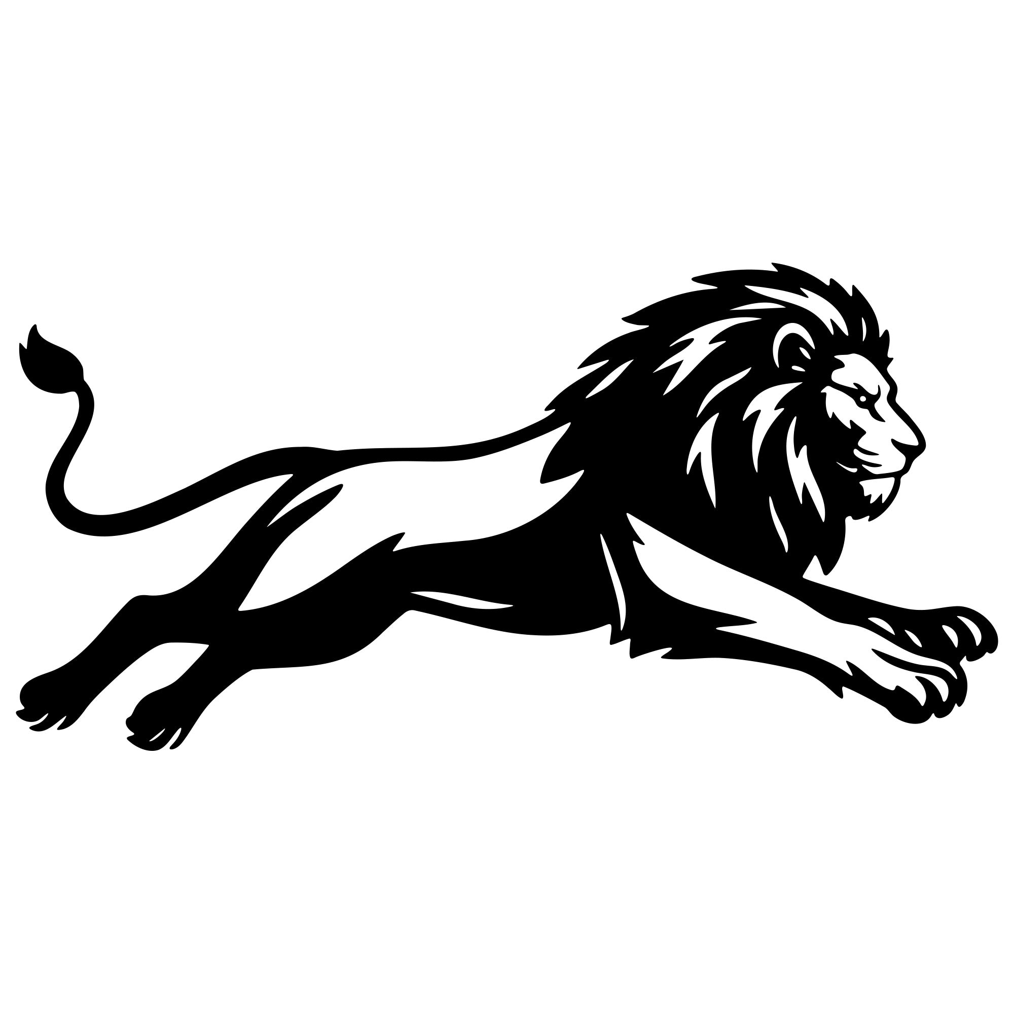 Lion DXF File – CNC Cutting Design | AWLION297