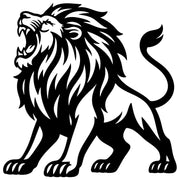 Lion DXF File – CNC Cutting Design | AWLION322
