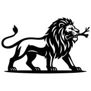 Lion DXF File – CNC Cutting Design | AWLION351