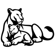 Lion Family DXF File – CNC Cutting Design | AWLION360