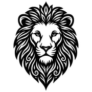 Lion Head DXF File – CNC Cutting Design | AWLION153