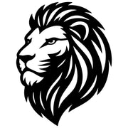 Lion Head DXF File – CNC Cutting Design | AWLION184